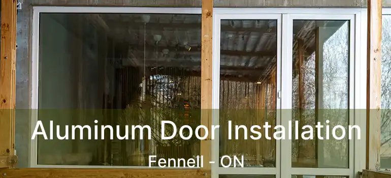  Aluminum Door Installation Fennell - ON