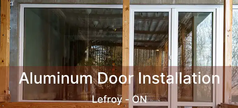  Aluminum Door Installation Lefroy - ON