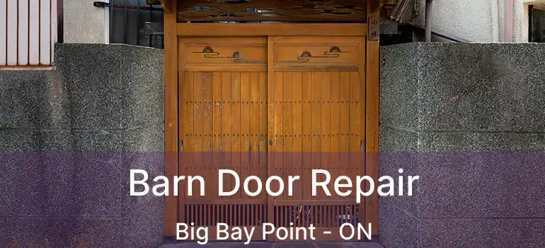 Barn Door Repair Big Bay Point - ON