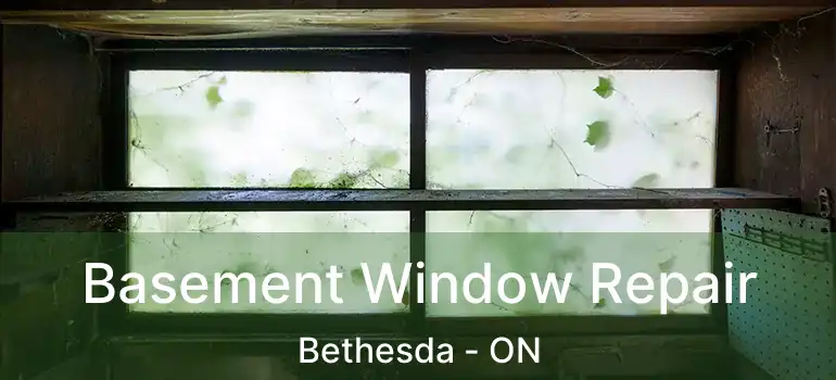  Basement Window Repair Bethesda - ON