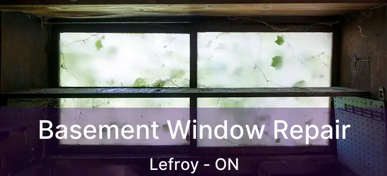  Basement Window Repair Lefroy - ON