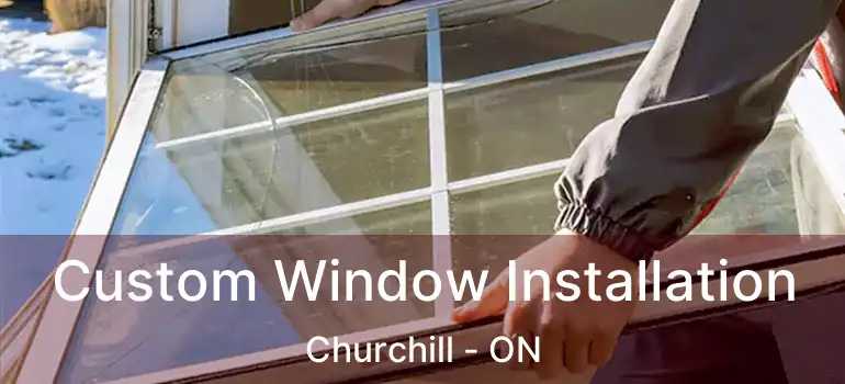  Custom Window Installation Churchill - ON
