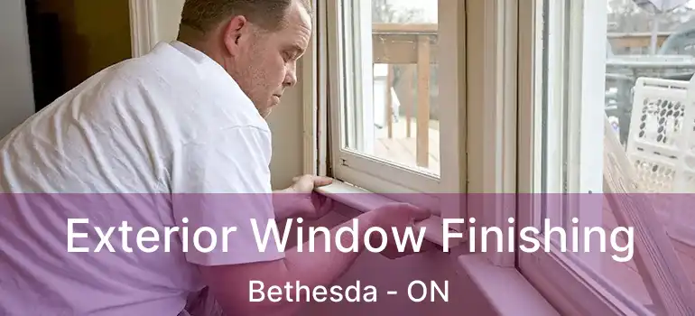  Exterior Window Finishing Bethesda - ON