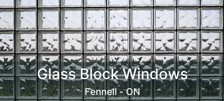  Glass Block Windows Fennell - ON