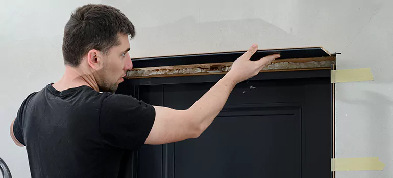 Wood Door Hole Repair in Big Bay Point, ON