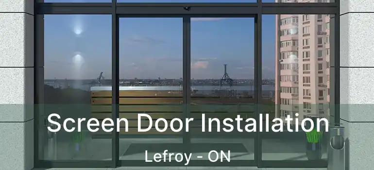  Screen Door Installation Lefroy - ON