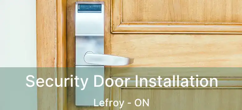  Security Door Installation Lefroy - ON