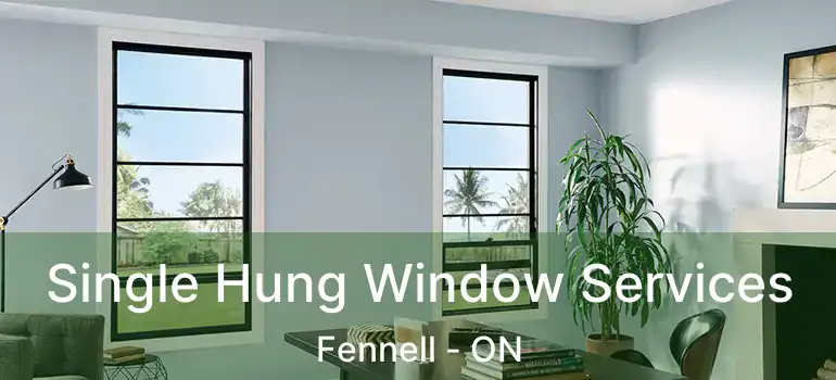  Single Hung Window Services Fennell - ON