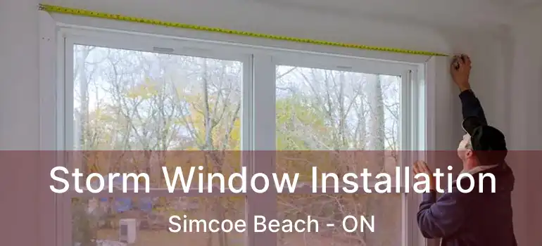  Storm Window Installation Simcoe Beach - ON